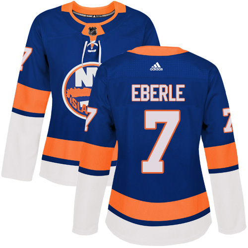 Adidas New York Islanders 7 Jordan Eberle Royal Blue Home Authentic Women Stitched NHL Jersey